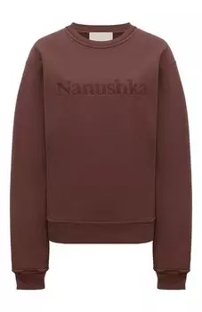 Хлопковый свитшот Nanushka