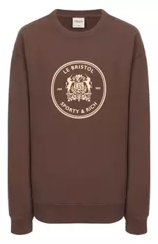 Хлопковый свитшот Sporty & Rich x Le Bristol Paris Sporty and Rich