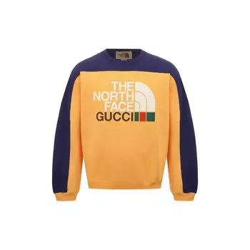 Хлопковый свитшот The North Face x Gucci Gucci