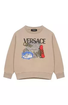 Хлопковый свитшот Versace
