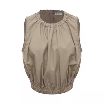 Хлопковый топ Brunello Cucinelli