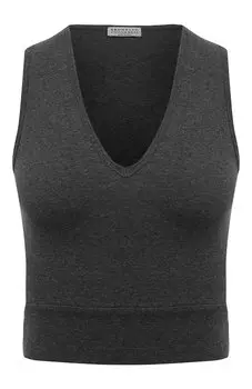 Хлопковый топ Brunello Cucinelli