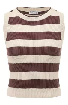 Хлопковый топ Brunello Cucinelli