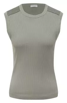 Хлопковый топ Brunello Cucinelli