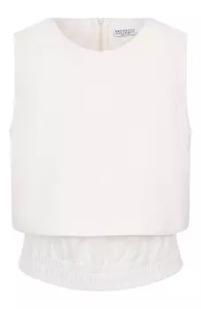 Хлопковый топ Brunello Cucinelli