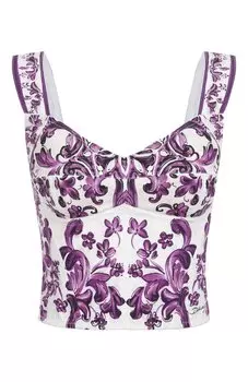 Хлопковый топ-бюстье Dolce & Gabbana