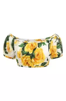 Хлопковый топ Dolce & Gabbana