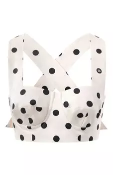 Хлопковый топ-бюстье Dolce & Gabbana