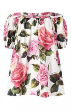 Хлопковый топ Dolce & Gabbana