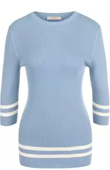 Хлопковый топ фактурной вязки с круглым вырезом Tak.Ori