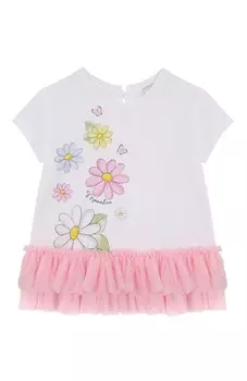 Хлопковый топ Monnalisa