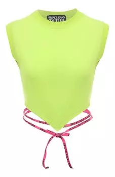 Хлопковый топ Versace Jeans Couture