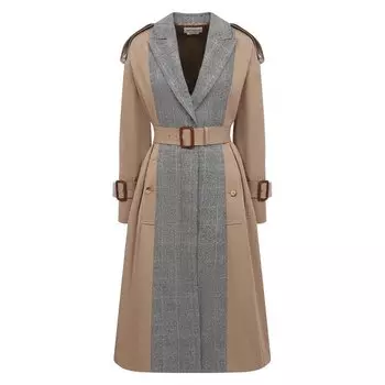 Хлопковый тренч Alexander McQueen