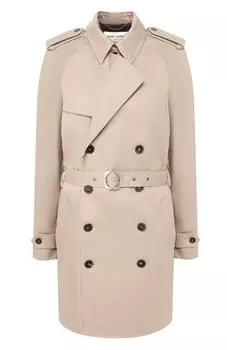 Хлопковый тренч Saint Laurent