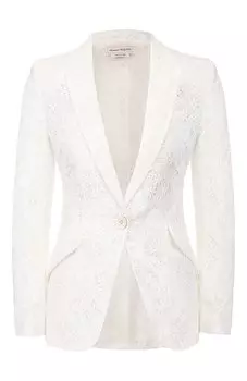 Хлопковый жакет Alexander McQueen