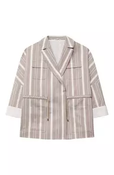 Хлопковый жакет Brunello Cucinelli