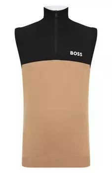 Хлопковый жилет BOSS Green