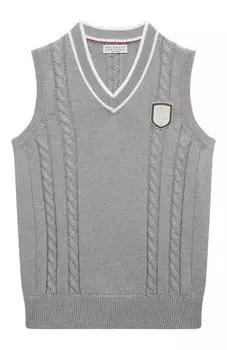 Хлопковый жилет Brunello Cucinelli
