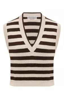 Хлопковый жилет Brunello Cucinelli