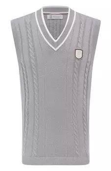 Хлопковый жилет Brunello Cucinelli