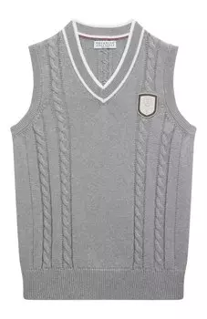Хлопковый жилет Brunello Cucinelli