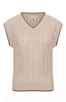 Хлопковый жилет Brunello Cucinelli