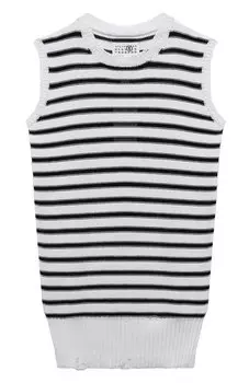 Хлопковый жилет MM6