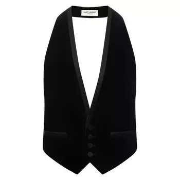Хлопковый жилет Saint Laurent