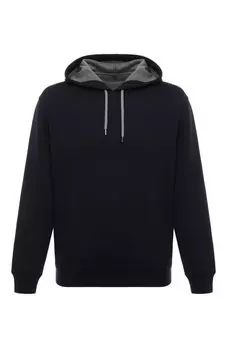 Худи из хлопка и кашемира Brunello Cucinelli