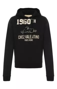 Худи из хлопка и вискозы Valentino