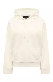 Худи из вискозы Emporio Armani
