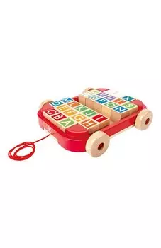 Игрушка-каталка Тележка с кубиками Hape