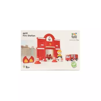 Игрушка Пожарная станция Plan Toys