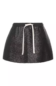 Юбка-баска с отделкой пайетками Ruban