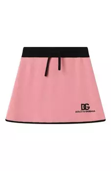 Юбка из хлопка и кашемира Dolce & Gabbana