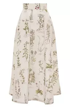 Юбка из хлопка и шелка Colombo
