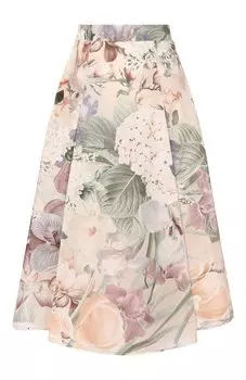 Юбка из хлопка и шелка Colombo