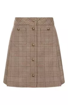 Юбка из хлопка и шерсти The Kooples