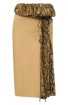 Юбка из хлопка и вискозы Dries Van Noten