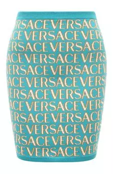 Юбка из хлопка и вискозы Versace