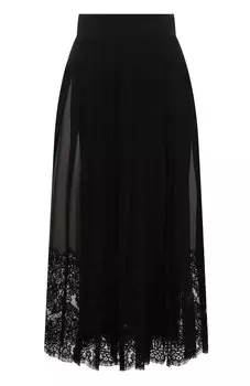 Юбка из шелка и хлопка Dolce & Gabbana