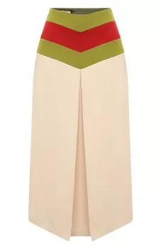 Юбка из шелка и шерсти Gucci