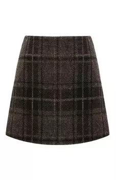 Юбка из шерсти и хлопка Low Classic