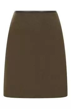 Юбка из шерсти и кашемира Yves Salomon