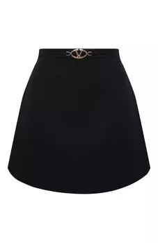 Юбка из шерсти и шелка Valentino