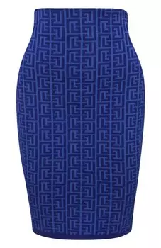 Юбка из шерсти и вискозы Balmain