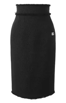 Юбка из шерсти и вискозы Dolce & Gabbana