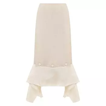 Юбка из смеси хлопка и шелка Lanvin