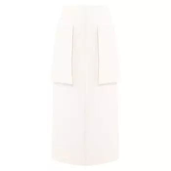 Юбка из смеси шерсти и шелка The Row