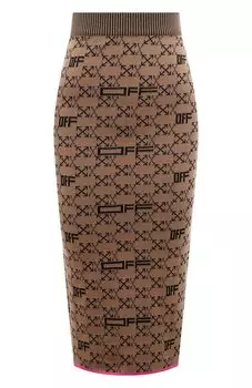 Юбка из вискозы и хлопка Off-White